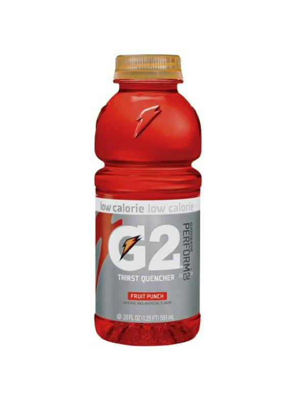Gatorade G2 Sports Drink, Fruit Punch, Low Calorie, 20-Ounce Bottles (Pack Of 24)