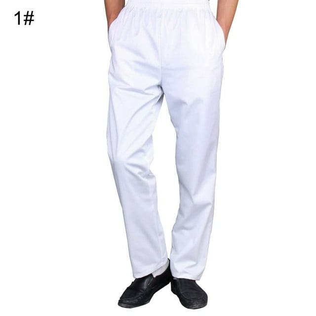Pantalons Longs de Travail pour Hommes à Rayures Imprimé Chili Hôtel Restaurant Cuisine Chef