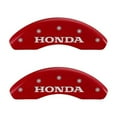 thumbnail image 2 of MGP 4 Caliper Covers Engraved Front Honda Engraved Rear H Logo Red finish silver ch Fits select: 2017 HONDA CIVIC EX, 2016 HONDA CIVIC LX, 2 of 6