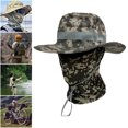 thumbnail image 1 of Boonie Hat Camuflage Ancho Ancha Balaclava Set Hombres para Al Aire Libre Tapa (ACU), 1 of 9