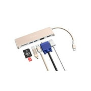ADAM elements 4-in-1 USB C Hub - 4K USB C to HDMI - SD Card Reader - 2 USB 3.1 Ports - Portable, Durable Aluminum Case
