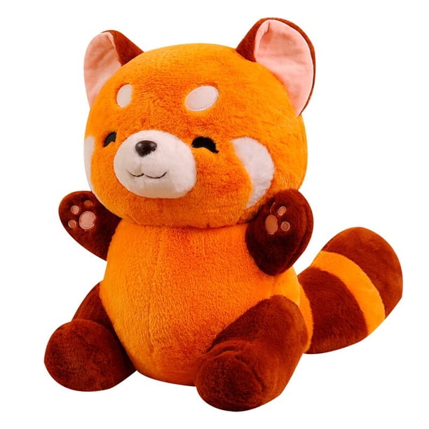 Nueva muñeca de dibujos animados, juguete de peluche, Panda rojo, pelo relleno, animales de mapache rojo, almohada para niños zhangmengya LED