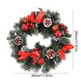 thumbnail image 3 of Christmas Decoration Wreath Door Hanging Christmas Scene Arrangement Wall Hanging Decoration, 3 of 6