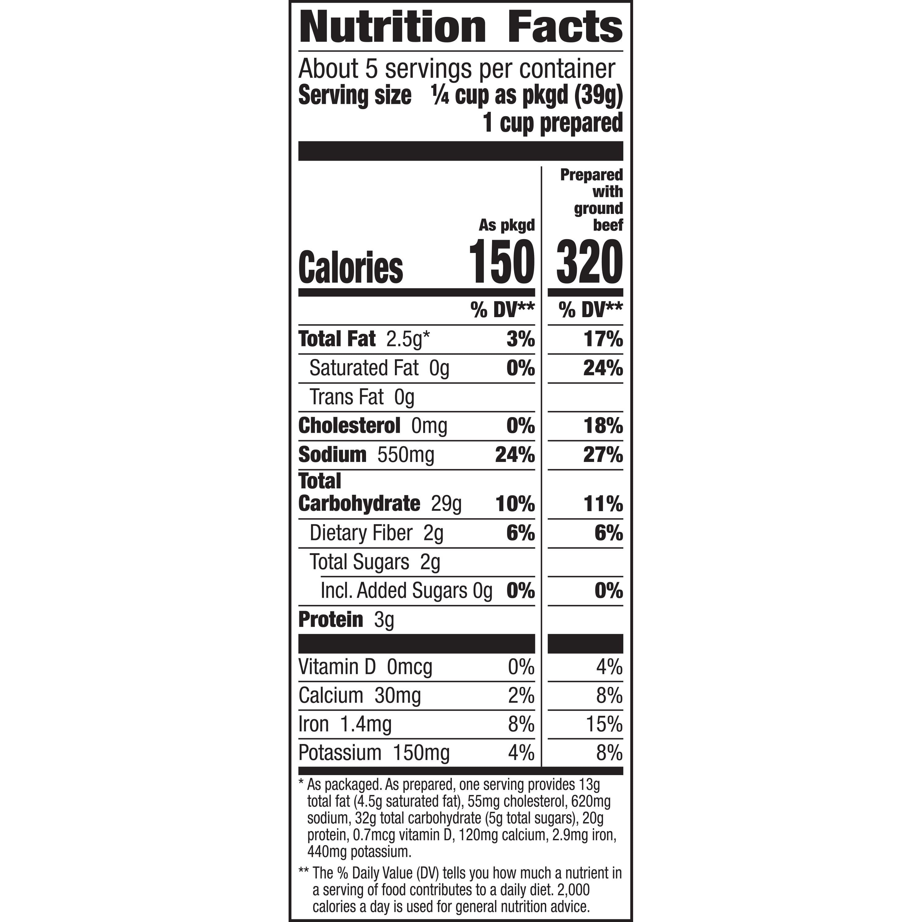 (8 pack) Hamburger Helper Crunchy Taco, 7.6 Ounces Box
