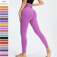 thumbnail image 2 of Pantalones de fitness ajustados para mujer, pantalones de cintura alta con efecto levantamiento de cadera, pantalones de yoga para deportes al aire libre, pantalones de yoga de secado rápido, 2 of 6