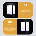 thumbnail image 4 of Generic Waterproof Solar Pillar Lamp Medium White Light Outdoor Garden Post, 4 of 6