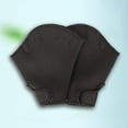 thumbnail image 2 of 1 par de guantes acuáticos para adultos, guantes de natación reticulados, guantes de entrenamiento de natación con ajuste acuático, esnórquel, Negro S, 2 of 8