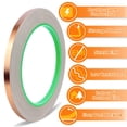 thumbnail image 4 of Cinta de cobre conductiva Oubaka, 8 rollos, 0,6 cm x 20 m, doble cara, 4 of 7