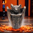 thumbnail image 2 of Modern Home Decor, Halloween Bat Jewelry Box Gothic Style Trinket Box Bat Jewelry Storage Jar Resin Bat Statue Candy Sweet Canister for Halloween Decor, 2 of 9