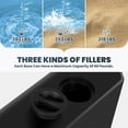 thumbnail image 4 of 317lb Black Heavy Duty Base Weights Stand, 4 - Piece Offset Cantilever Umbrella Base, Ideal for Patio in Courtyard Pool Zone, 4 of 8