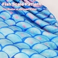 thumbnail image 4 of Catalonia Mermaid Tail Blanket, Ultra Soft Cozy Fleece Fish Tail Snuggly Blanket, Gift for Girls, Kids, Toddlers, Teens, 4 of 7