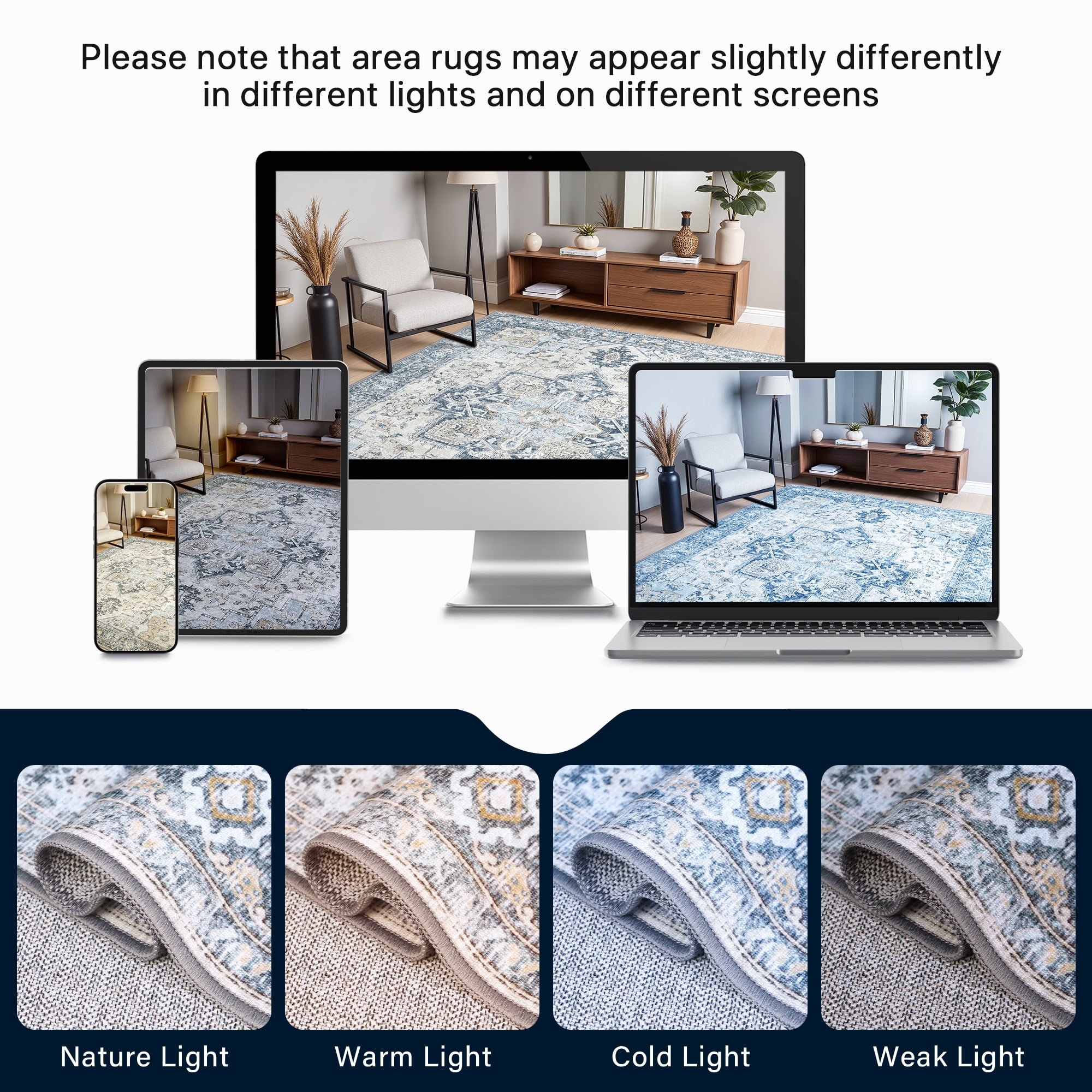 KUETH 36"X 48" Protective Flooring Office Chair Mat for Hardwood Floor and Tile Floor, Heavy Duty Desk Chair Mat for Carpets, Anti Slip Office Floor Mats for Rolling Chairs, Low Pile Under Desk Rug