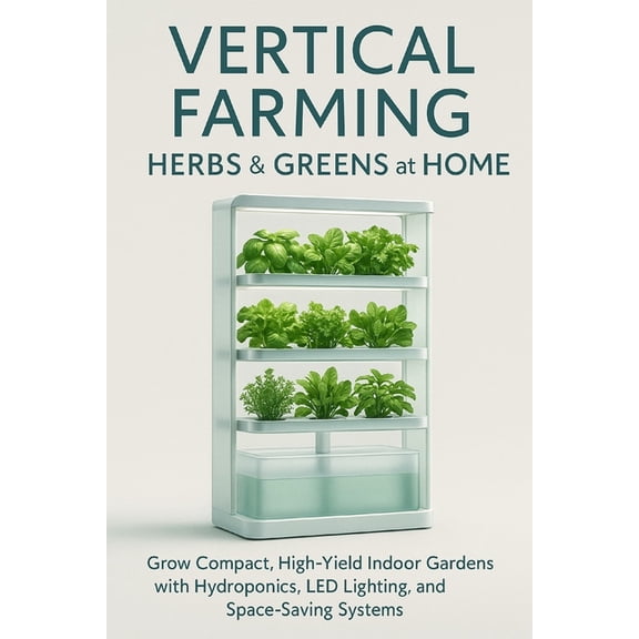 Vertical Farming: Herbs & Greens at Home: Grow Compact, High-Yield Indoor Gardens with Hydroponics, LED Lighting, an, (Paperback)