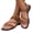dark brown, variant on Women's Flat Sandals Casual Summer Slip On Sandals Comfortable Walking Shoes