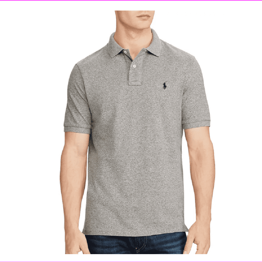 Polo Ralph Lauren Classic Fit Polo Shirt , Grey, Large - Walmart.com