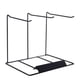 thumbnail image 1 of Simple Earring Stand, Hanging Necklace Case Metal Necklace Storage Frame Jewelry Display Rack Black, 1 of 5
