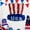 Multicolor#5, variant on kladzum American Independence Day Garland Decoration Hanging Decoration Red White and Blue Five-Pointed Star Hanging Decoration Wall Hanging Door Hanging 4Th of July Garland