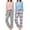 Light Pink Plaid/Light Blue Plaid, variant on Ekouaer 2 Pack Women Pajama Long Sleeve Sleepwear Soft Loungewear Pjs Sets with Pockets