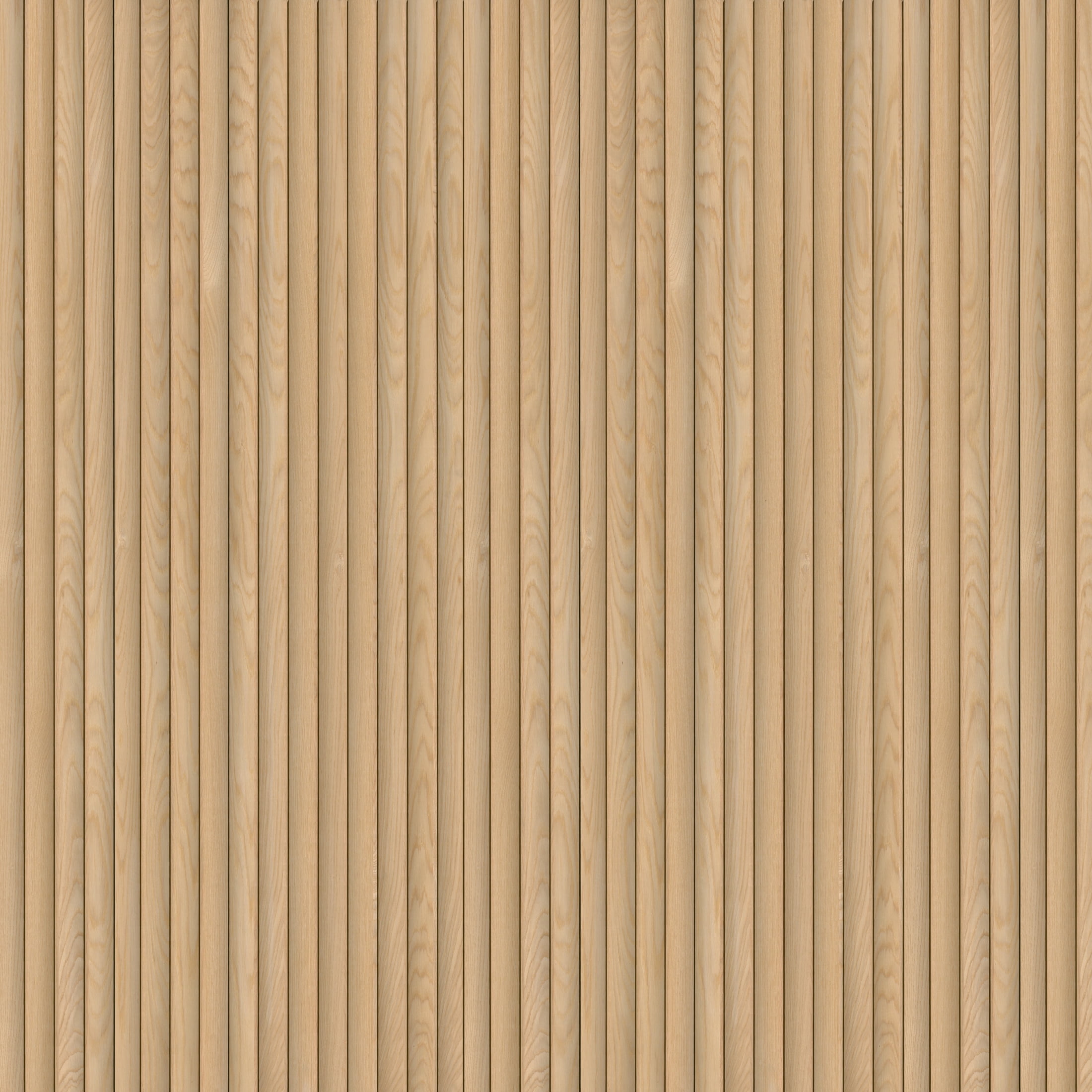 MSI 94.5 in. x 9.5 in. Natural 3D Fluted Wood Slat Acoustic Sound Absorbing Wall Paneling (Set Of 4)