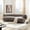 Gray, variant on Kevinplus Modern Curved Sofa, 4 Seats Sectional Sofa wiht Crescent Silhouette Design for Living Room, Bedroom, 4 Seats, Gray, 102.36 inch