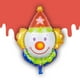 thumbnail image 3 of Crown Balloons Mylar Balloons For Kids Prince Cumpleaños Shower Decoraciones Para Fiestas rojo perfecl Globo Foil Payaso, 3 of 6