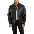 thumbnail image 3 of Reed Men's Naked Cow Leather Motorcycle Jacket 8XL Black, 3 of 6