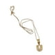 thumbnail image 4 of Collar con dije de oro laminado letra brillos U, 4 of 6
