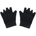 thumbnail image 1 of Arthritis Magnetic Gloves for Compression, Fingerless Design, Breathable Nylon, Relief Pain in Black and Nude Colors (Black), 1 of 8