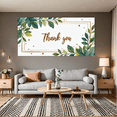 thumbnail image 4 of Greenery Decoration Thank You Banner Gold Accents for Holiday Party Indoor Event Gratitude Display, 4 of 6