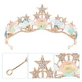 thumbnail image 3 of Seashell Crown hair Accessory for Decor with Unique Baroque Design and Exquisite Craftsmanship Multi Zinc Alloy, 3 of 9