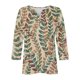 thumbnail image 5 of Fiudx Ofertas Relámpago Blusa de Manga 3/4 Corta Estampada a La Moda para Mujer, Blusa Informal con Cuello Redondo, 5 of 5