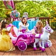 6v disney princess royal horse and carriage electric ride on