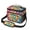 Pink and Yellow, variant on Pink and Yellow Tie Dye Pattern Insulated Lunch Box for Women Men, Medium Leakproof Cooler Bag with Adjustable Strap, 10"x6.7"x8"