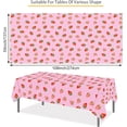 thumbnail image 4 of 2 Pack Strawberry Tablecloth for Strawberry Party Decorations, Plastic Rectangle Strawberry Table Cloth for Kids Girls Strawberry Birthday Strawberry Baby Shower 54"x108", 4 of 7