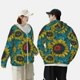 thumbnail image 6 of Haiem Sunflowers UPF 50+ Fishing Shirts for Men Long Sleeve UV Sun Protection Hoodie Non-Mask Outdoor Hiking Shirts, 6 of 9