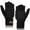 Black, variant on Winter Mittens Fingerless Gloves for Women and Men Knitted Convertible Gloves
