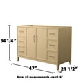 thumbnail image 6 of Wyndham Collection WCH717148SWHCXSXXMXX Elan 47" Single Free Standing Vanity Cabinet Only, 6 of 7