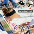 thumbnail image 4 of Sun Hat, Visor Hats for Women, 4.7'' Extra Large Bill Foldable Beach Hat Can Deeply Shade Your Ears Eyes Chins and Neck is the Best-Match Summer Accessory, Khaki, 4 of 7