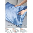 thumbnail image 4 of Satin Pillowcase for Hair and Skin, 2-Pack - Standard Size (20x26 inches) Pillow Cases - Satin Pillow Covers with Envelope Closure, Airy Blue, 4 of 9