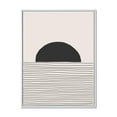 thumbnail image 1 of Designart Lignes géométriques minimales et cercle V ART MURAL À CADRE FLOTTÉ, 1 of 4