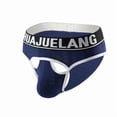 thumbnail image 7 of SGFCWSX Men's Flat-Angle Underwear With U-Shaped Protrusion,Breathable And Fashionable Men's Triangular Underwear Dark Blue M, 7 of 7