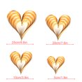 thumbnail image 4 of Advancent 1 Juego de decoraciones de corazón, adorno colgante romántico, colgante de escena de corazones estéreo único Simple, suministros para Kits de decoración para fiestas Amarillo dorado Advancent HA059997-02, 4 of 6