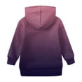 thumbnail image 4 of TQWQT Girls Hoodie Size 10-12 Purple Hoodies Long Sleeve Oversized Gradient Hoodie Cute Hooded Pullover Top Kids Preppy Clothes 4-5 Years, 4 of 5