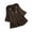 Brown, variant on Womens Plus Size Tops Lace Ruffle Sleeve Drawstring Blouse Casual Loose Lightweight Tee Summer