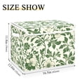 thumbnail image 5 of Yayeee Collapsible Storage Bin with Lid Fabric Closet Decorative Basket with Handles, Green Floral, 5 of 7