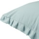 thumbnail image 5 of REGALWOVEN Funda de Almohada con Volantes, 2 Paquete Fundas de Almohada con Cierre de Sobre, Reina Azul Claro, 5 of 6