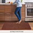 thumbnail image 6 of Dark Brown Door Mat Indoor Outdoor,Vintage Country Monochrome Chocolate Color Non Slip Welcome Mat with Rubber Backing,Absorbent Fabric Front Door Mats Entryway Rug for Home Patio Entrance 20"x31.5", 6 of 8