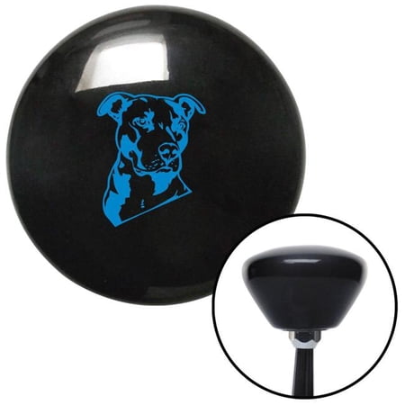 American Shifter Blue Pitbull Black Retro Shift Knob with M16 x 1.5 Insert Shifter Auto Manual Brody