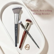 Pozyie BK Beauty Brush Set - A506, A507 & 109 Concealer Brushes, Angled Blush Brush & Mini Foundation Brush - A trio of essential makeup brushes for a flawless look