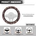 thumbnail image 6 of Uorisanigo Camo Car Steering Wheel Cover 15 Inch Branch Fluffy Steering Wheel Cover for Winter Non Slip Car Steering Wheel Protector for Women Flannel Car Decor for Vehicle Gift for Holiday, 6 of 8